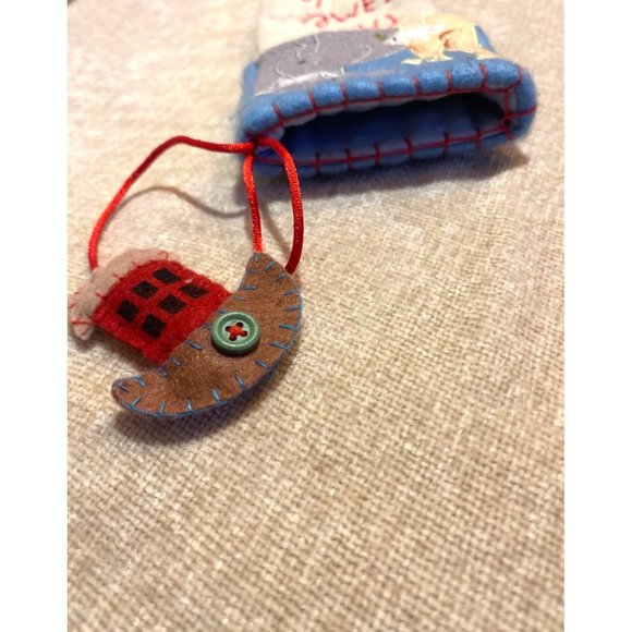 Noah's Arc Baby Infant Christmas Stocking Decorative Elephant Giraffe Anchor - Picture 8 of 9